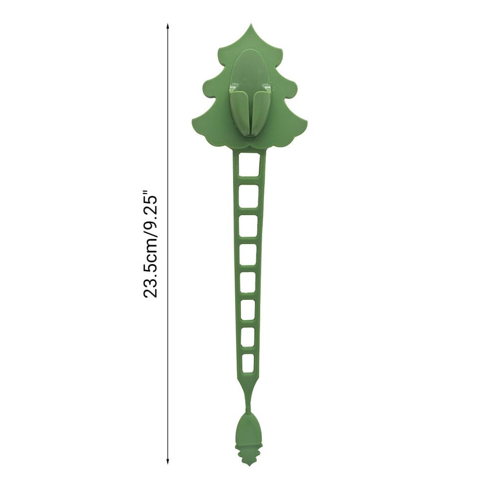 DONGKER Ganci per Ghirlande Natalizie in Silicone, 6 Pezzi Supporto per Ghirlande e Calze Elastici Riutilizzabili, Gancio Porta Ghirlanda Multiuso per Cornici di Porte Natalizie Decorazioni