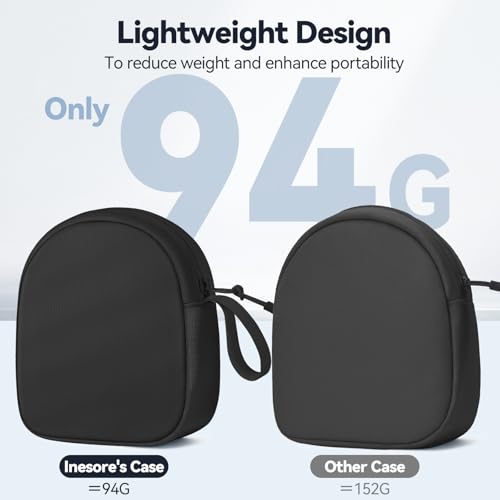 Image of Inesore Soft Headphone Case Headset Carrying Storage Bag Pouch,Black | Compatible with JBL Tune & Live /Sony WH-CH520 510 720 / Sony MDR-ZX /Bose QuietComfort /JLab /BERIBES /TOZO /KVIDIO /SoundCore