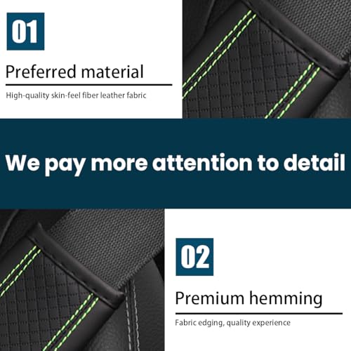 Image of Osilly Car Seat Belt Pads, 2 Pack Fiber Leather Seatbelt Shoulder Strap Covers, Comfort Driving & Protect Your Neck, Universal Safety Strap Cover for Auto SUV Truck Airplane Backpack (Black /Green)