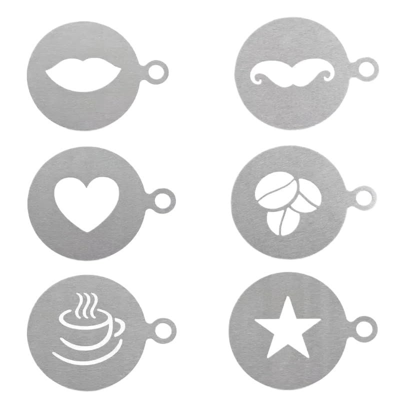 Kaffeeform Latte Cappuccino Barista Art Schablonen Kuchenvorlagen Zubehör Milchkaffee Dekoration