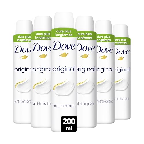 Déodorant Spray Dove Original Anti-Transpirant Protection 48h Lot de 6 flacons de 200ml