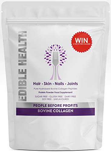 Premium Collagen Powder  Hydrolysed Bovine Protein Peptides - 13 x Cheaper + 13 x Stronger Than Capsules - 13,000mg - Hair, Skin, Nails, Bones, Wrinkles, Joints, Gut, Sport, Recovery, Keto. 1kg Bag