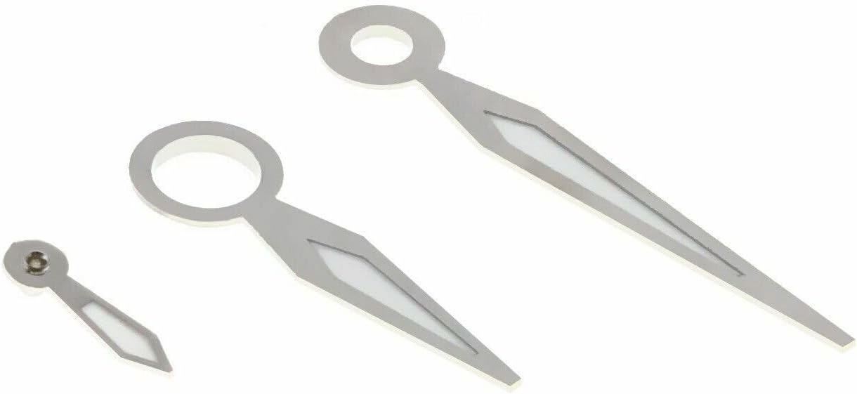 Ewatchparts Watch Hand Compatible With Panerai Unitas ETA 6497-6498 Movement Pilot Flieger Watch Silver