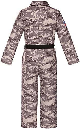 Sersllta Army Costume For Kids Soldier Military Costume For Boys Pretend Play #TOP1