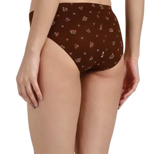 41PALZCQ9vL nuovva Women Cotton Underwear Combo Pack of 6 | 100% Soft Cotton Hipster Panties for Women | Breathable Floral Printed Ladies Innerwear | Stretchable Comfortable Everyday Wear Panty