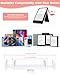 QIWAS Gooseneck Tablet Holder for Kindle Reading in Bed with Remote Page Turner, Lazy Arm Stand for Kindle Accessories Paperwhite Colorsoft Scribe, Ereader Accessory with Clicker Page Turner