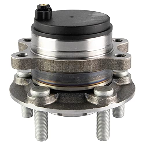 Image of TRQ Rear Left and Right Wheel Bearing and Hub Assembly Set 2 Piece Compatible with 15-21 Ford Edge FWD 17-20 Lincoln Continental FWD 16-18 MKX 19-23 Nautilus