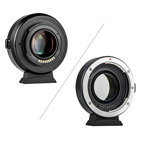 yeacher Anel adaptador de montagem de lente com foco automático EF-EOS M2 Multiplicador de lente foc