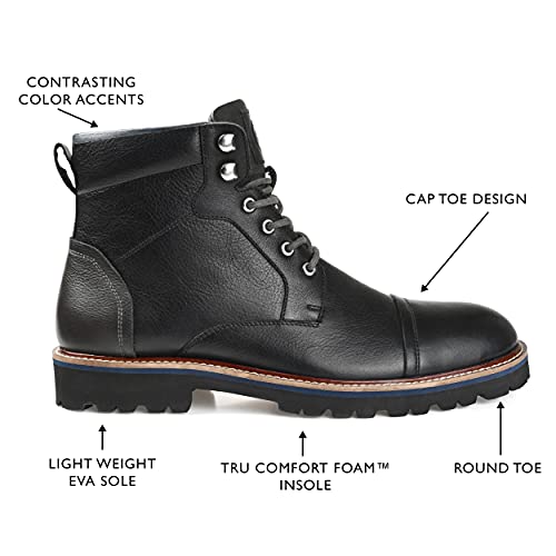 Thomas & Vine Mens Reddick Chukka Boot With Genuine Leather And Tru Comfort Foam Footbed, Black, 9 #TOP1