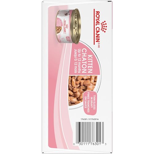 Royal Canin Feline Health Nutrition Kitten Thin Slices in Gravy Canned Cat Food, 3 oz can (12-Count) image 6