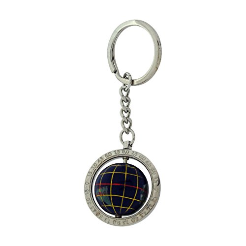 Base Plateada de Westminster Metal Azul Mundo Globo Llavero en Caja Presentaion Wm02