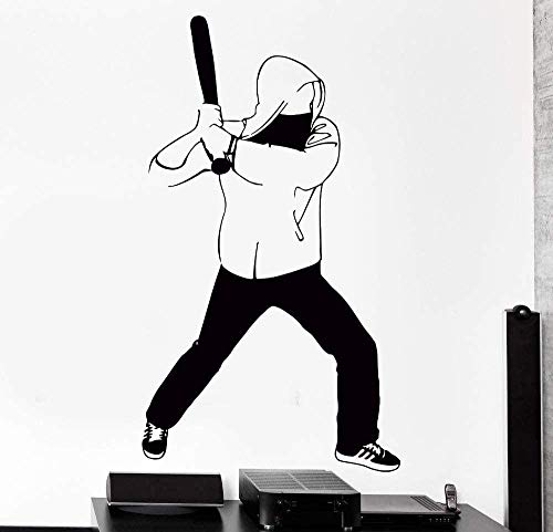 Art design stickers muraux papier peint décoratif beau sport street fighter avec couverture de chauve-souris rap art 56X88cm Cover