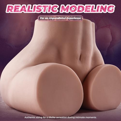 Image of 38.5LB Discreet Sex Doll Male Masturbator with Luggage, Life-Sized Soft Big Ass & Pussy Realistic Female Skin Texture with 2 Hole Deeper Vagina and Tight Anal, Sex Dolls for Man Orgasm
