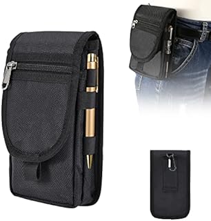 Large Smartphone Pouch for Iphone 13 Pro Max, Phone Case Holder Tactical Phone Holster Tool Belt Pouches Tool Holder, Gifts for Men, Tactical Carrying Case Belt Pouch for Hiking, Camping, Barbeque