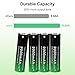 18650 Rechargeable Battery 9900mAh Button Top 4 Pack 3.7Volt Li-ion Battery for LED Flashlights Headlamps