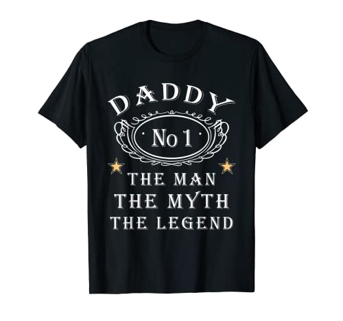 Hombre Regalo para el día del padre de Best Daddy The Man The Myth The Legend Camiseta