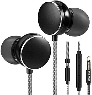 Earbuds Wired with Microphone and Remote Control, Ergonomic Stereo in-Ear Headphones, Titanium Dynamic