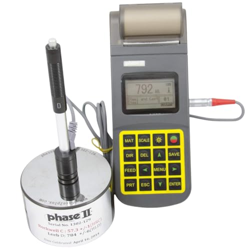Accusize Industrial Tools Phase II+, Portable Hardness Tester with Printer, Nist Traceable, Pht-3500