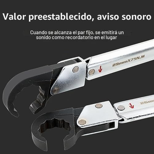 Juego de llaves dinamométricas de trinquete, kit de extremo abierto ajustable de 4 piezas de alta precisión, 18-75 Nm para herramientas de reparación de aire acondicionado