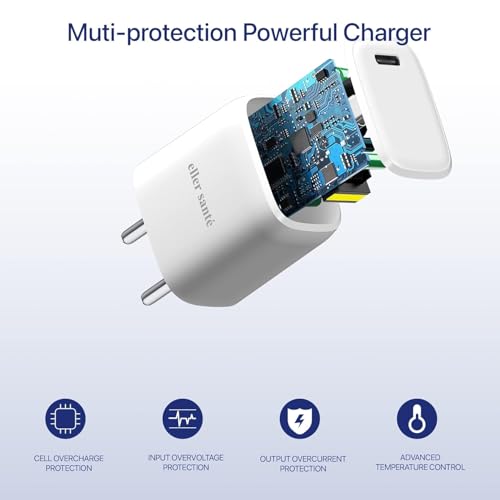 Image of eller sante 3in1 23W Magnetic Mag-Safe Wireless Charger with 30W Adapter iPhone 17 /17 Air /17 Pro /17 Pro Max, 16 /16 Plus /16 Pro /16 Pro Max, 15 /14 /13 /12, Airpods 3rd /2nd gen, Series 9 /8 /7 /6 /5 /4 /SE-White