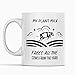 Tazza vegana My Plant Milk Free All The Cows from The Yard Vegan – Prodotto vegano – Regali vegani per donne – Regali per vegani – Tazza per vegani – Regalo di compleanno per vegani – Tazza divertente