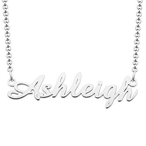 EV.YI Jewels Ashleigh Name Necklace mala costco String owl Initial Christmas Cuban Amber