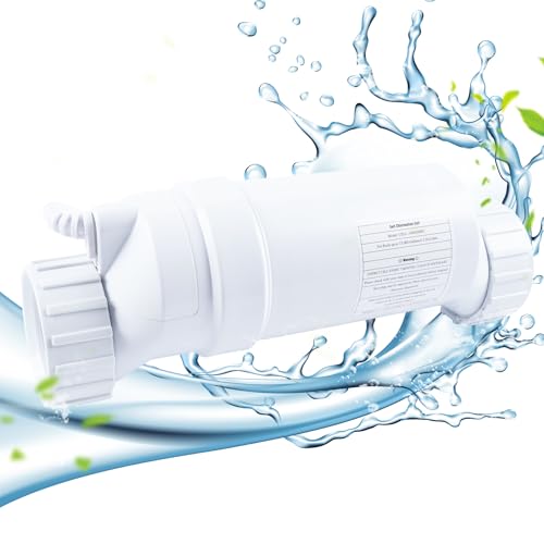 GOMADEIT Salt Water Pool Chlorinator System, Salt Generator for Inground Pools, Compatible with Hayward Salt Chlorine Generator W3T-CELL-3, 15000 Gallon