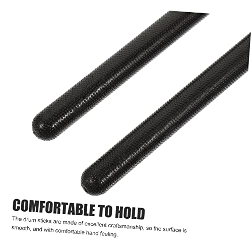 3 pares de baquetas ligeras de nailon, duraderas, con mango antideslizante, para todas las edades, para interpretación y práctica musical, accesorios portátiles para batería miniatura 2