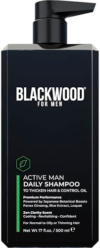 Blackwood For Men Active Man Daily Shampoo, Thickening, Thinning Hair 17oz
