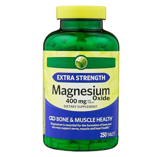 KP+ Magnesium Oxide 400 mg | 250 Tablets | Supports Bone Nerve & Muscle Health | Extra Strength Magnesium Supplement | Pack of 1