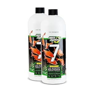 Fritz Aquatics FritzZyme 7 Live Nitrifying Bacteria Naturally Removes Amonia & Nitrite for Freshwater Fish (32-Ounce | 2-Pack)