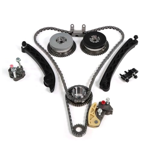 Timing Chain Kit 2.0L Fit for Equinox 2018–2019 for Traverse for Terrain 18–19 for Camaro 16-19, 2.0L 2.5L for Malibu 13–18 for Envision 16-19 for ATS 13–18,2.5L for Colorado aCrosse Car Engine