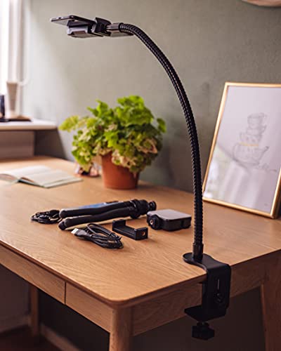 MOJOGEAR Premium flexible phone holder and tablet holder with table clamp, For tables up to 7.1 cm thick, Arm length 51 cm - Image 2