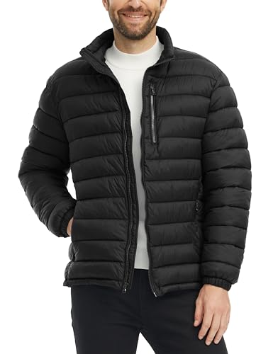 wantdo Men's Lightweight Puffer Jacket Warm Winter Jacket Windproof Winter Coat (Regular and Big)