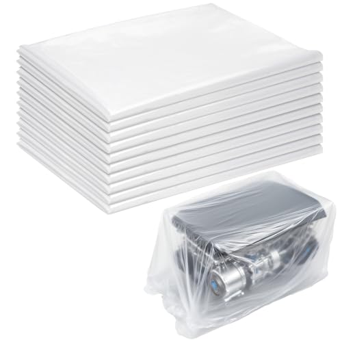 Plus tard 39.4 x 47.2 Inch Heavy-Duty Plastic Engine Storage Bag 10 Pcs, Plastic Extra Thick Engine Dust Cover for Engine Packaging and Storage