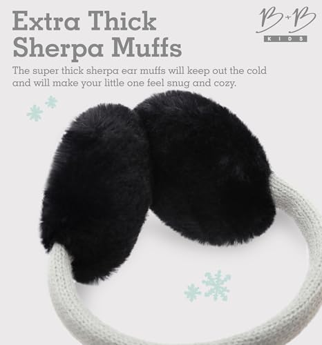 Image of Brook + Bay Kids Ear Muffs - Winter Animal Earmuffs - Cozy Ear Warmers