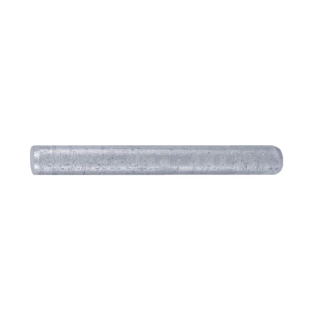 ROBUSTO 4x Kettenpfosten-Set, rot/w, einbetonieren, Stahl, Ø 6 cm, 140 cm, Art.-Nr. 71673 | Absperrpfosten | Rammschutzpoller | Sperrpfosten