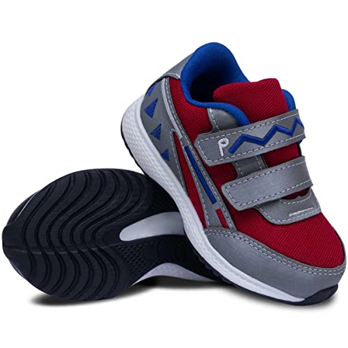 Tenis Calce Facil Popidi Infantil 11.54 (29, Cinza-Vermelho)