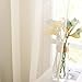 PONY DANCE Cortinas Visillos Beige para Ventanas Dormitorio - Cortinas Gasa Semitransparentes...