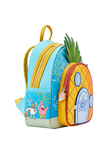 Image of Loungefly: Nickelodeon Spongebob Squarepants Pineapple House Mini Backpack - Confidential
