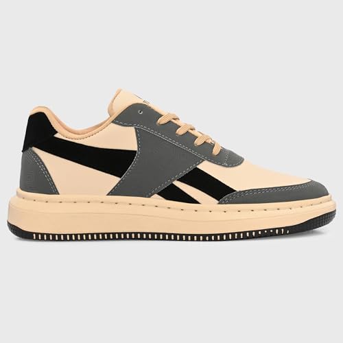 Image of Centrino Colorful Sneakers for Man | Shoes for Men Stylish | Casual Lightweight Lace-Up Canvas Walking Shoes | Cushioned Insole | Breathable Comfortable Anti-Skid | Trendy Colorblock Mens Shoes Daily (9588)