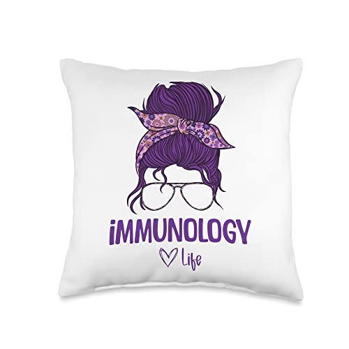 Immunology Life Women's, Immunology Major Throw Pillow, 16x16, Multicolor - //medicalbooks.filipinodoctors.org