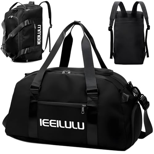 IEEILULU Borsone da Viaggio 45L Nero