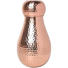 Bedside Water Carafe Made of Pure Copper For Ayurveda Health Benefits - Capacity - 1.6 Liter 54.10 US Fluid Ounce