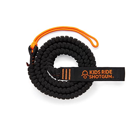 Kids Ride Shotgun MTB Tow Rope Black Bike Bungee Cord