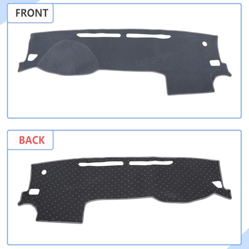 Image of Aunginsy Car Dashboard Cover Mat Compatible with Toyota Tacoma 2016-2023, Pickup Dashboard Dash Cover Nonslip Grey Mat Sun Pad Dash Carpet Sunshade Glare UV Rays Protector Car Interior Accessories