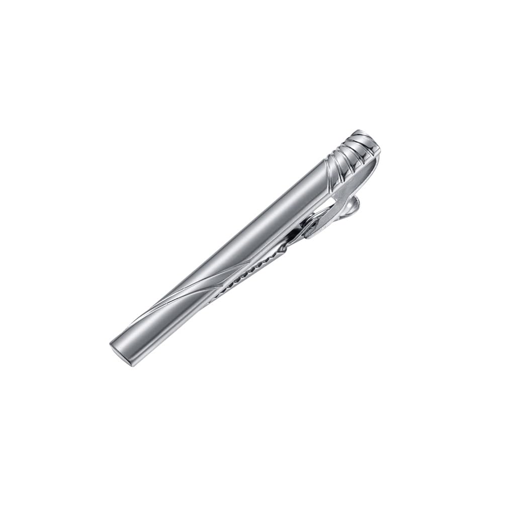Fermacravatta Personalizzato Fermacravatta Coreano Accessori per Abiti Set di Gemelli Fermacravatta in Argento con Vite da Uomo Francese