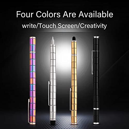 Kidshego Toy Pen, Decompression Magnetic Metal Pen, Eliminate Pressure Fidget Gadgets, Multifunction Writing Magnet Ballpoint Pen, Gift For Friendss (Colorful) #TOP1