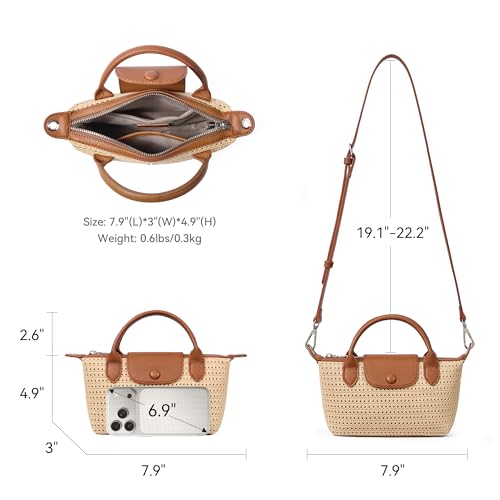 Mini Tote para mujer con correa ajustable y asa superior miniatura 5