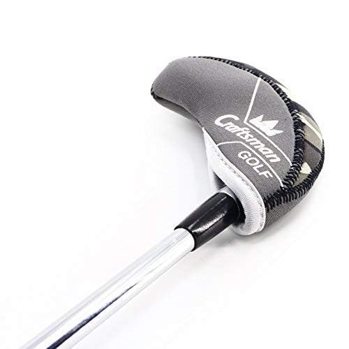 CRAFTSMAN GOLF 11pcs/Set Camouflage Black & Gray Splice Neoprene Golf Club Head Cover Wedge Iron Protective Headcover for Mizuno Callaway, Ping, Taylormade, Cobra, Etc.